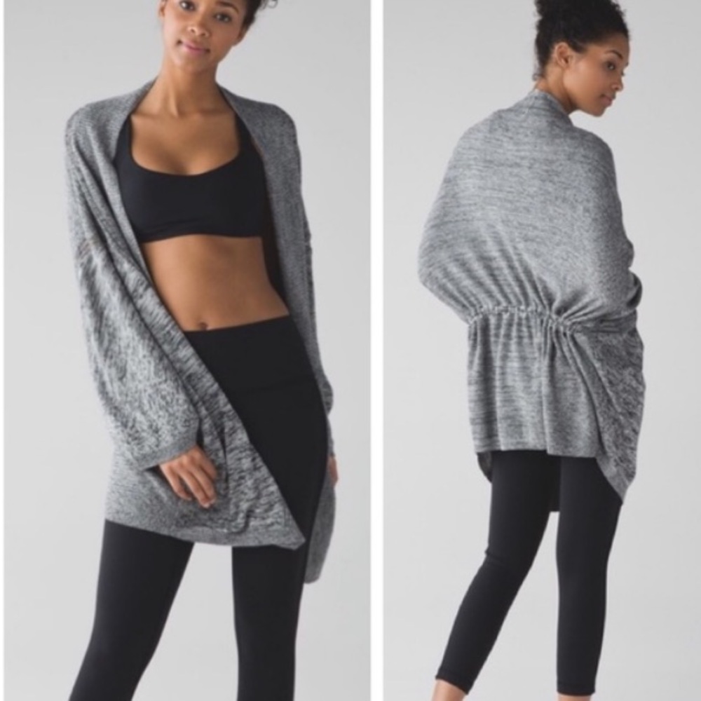 Lululemon Breeze Easy Wrap Cardigan Heathered Grey XS/S